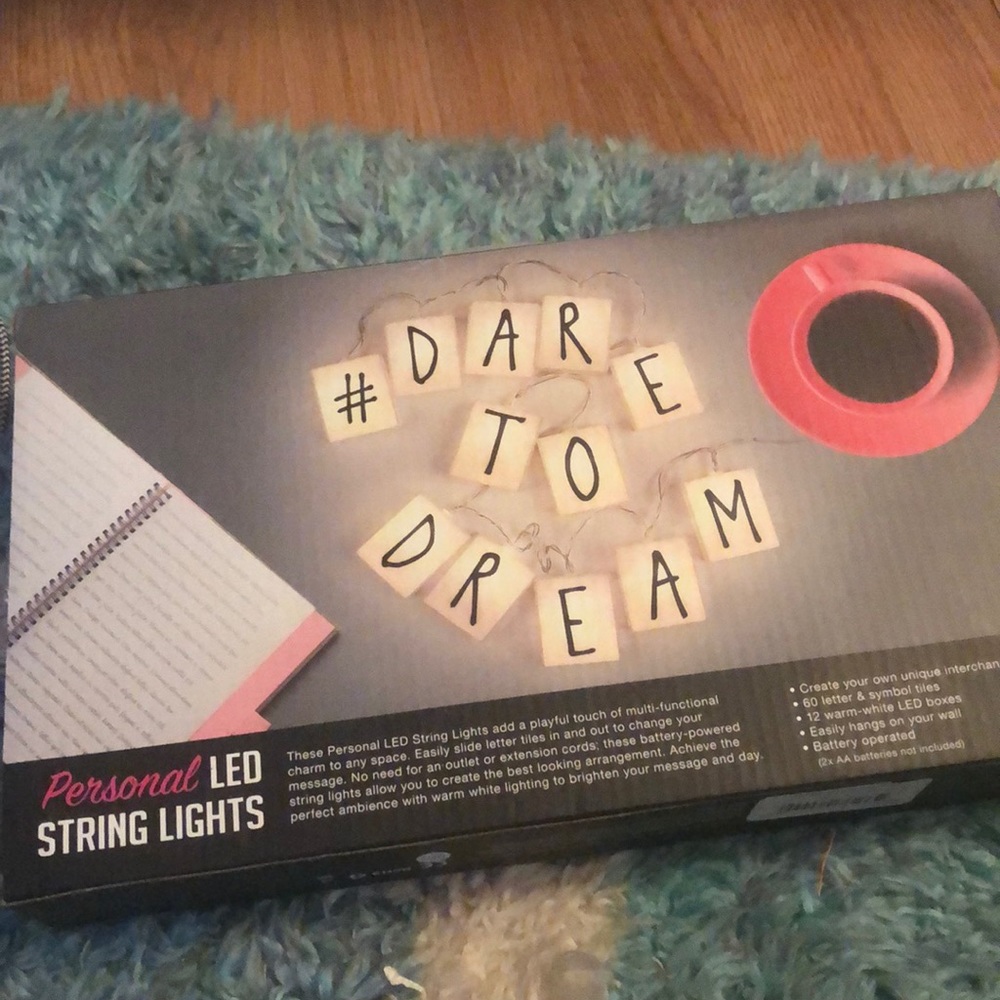 Personalized LED String lights never opened